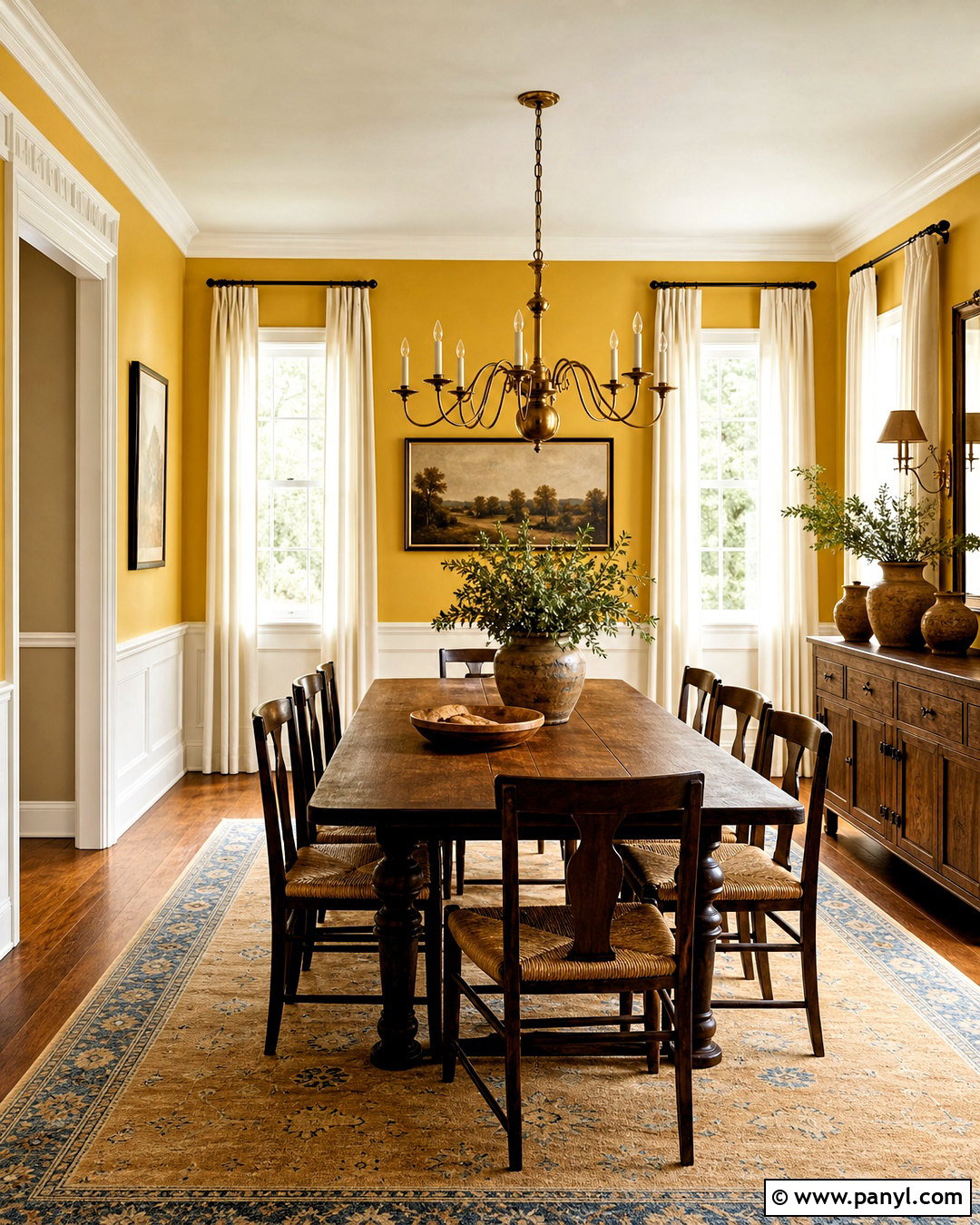 Sherwin-Williams Alchemy Dining Room - 20 warm yellow paint colors