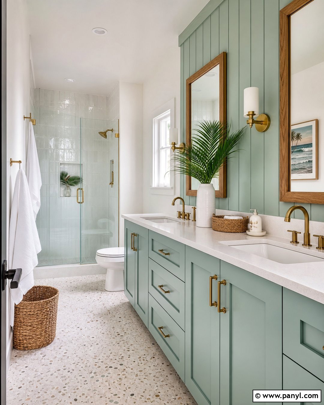 Sherwin-Williams Aloe Green Bathroom - 20 Beach House Green Sherwin Williams Ideas