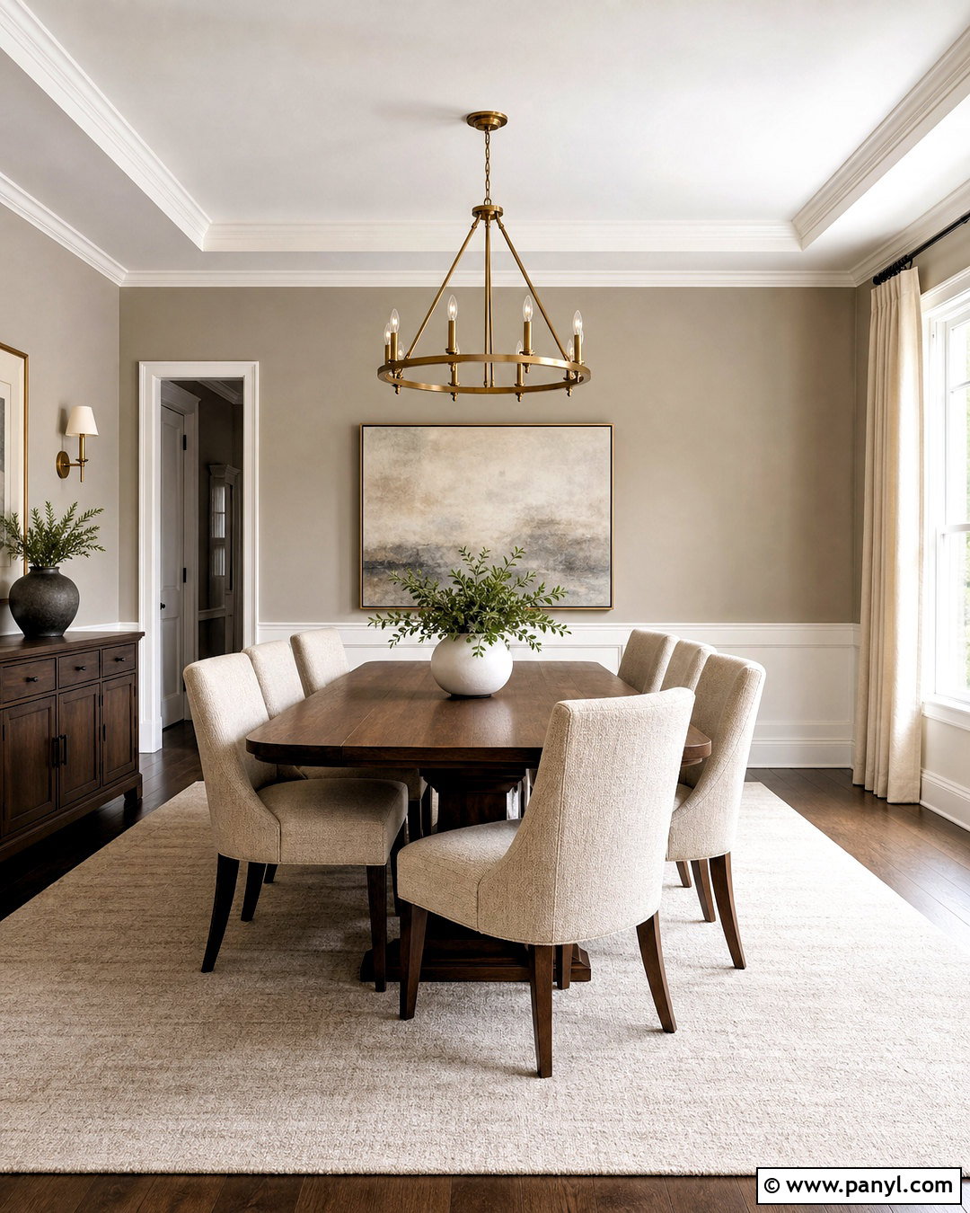 Sherwin-Williams Anew Gray Dining Room - 20 greige sherwin williams ideas