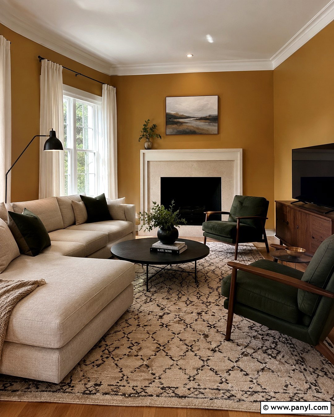 Sherwin-Williams Bakelite Gold Family Room - 20 Dark Gold Paint Colors For Walls