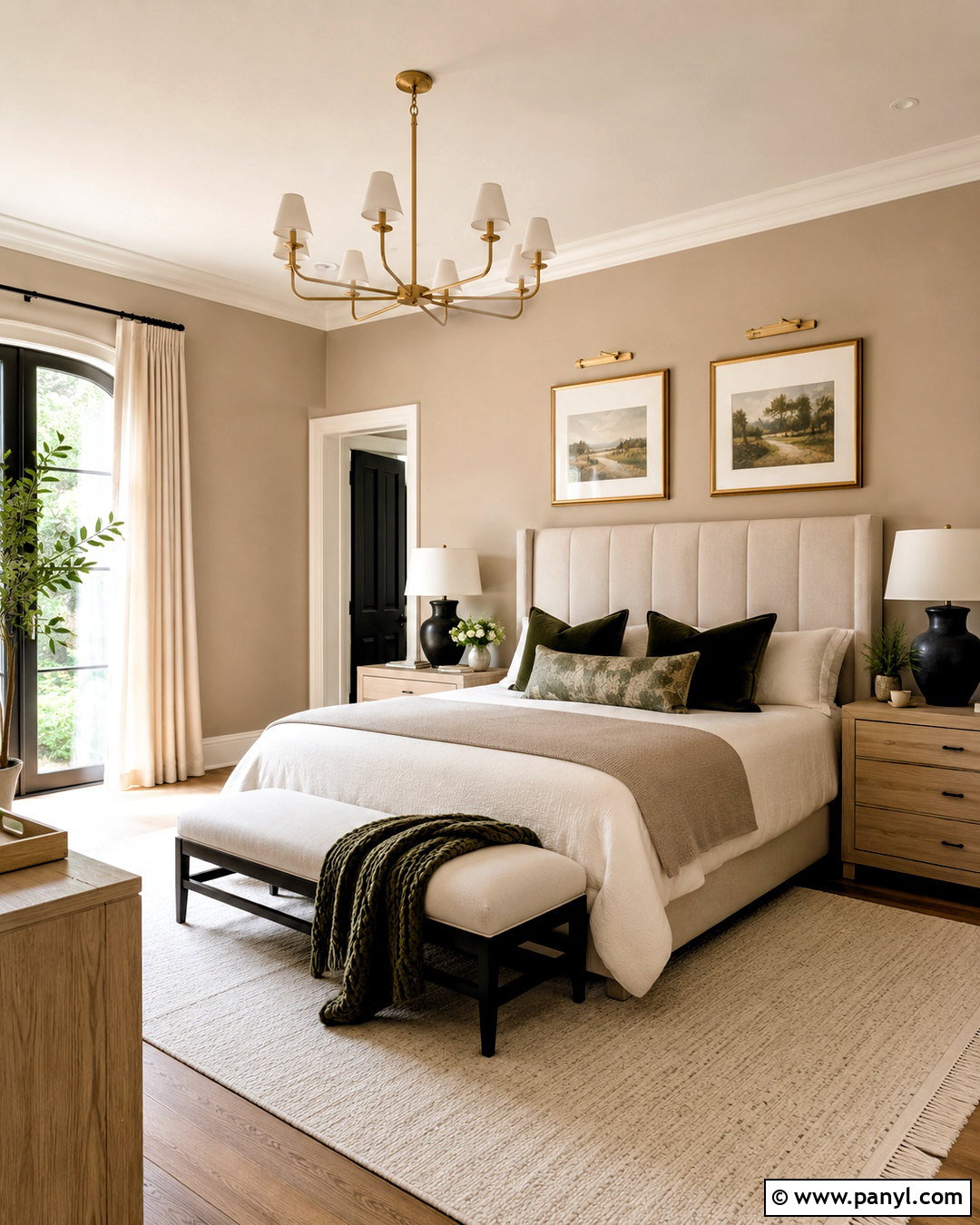 Sherwin-Williams Balanced Beige Light Brown Paint - 20 light brown paint colors