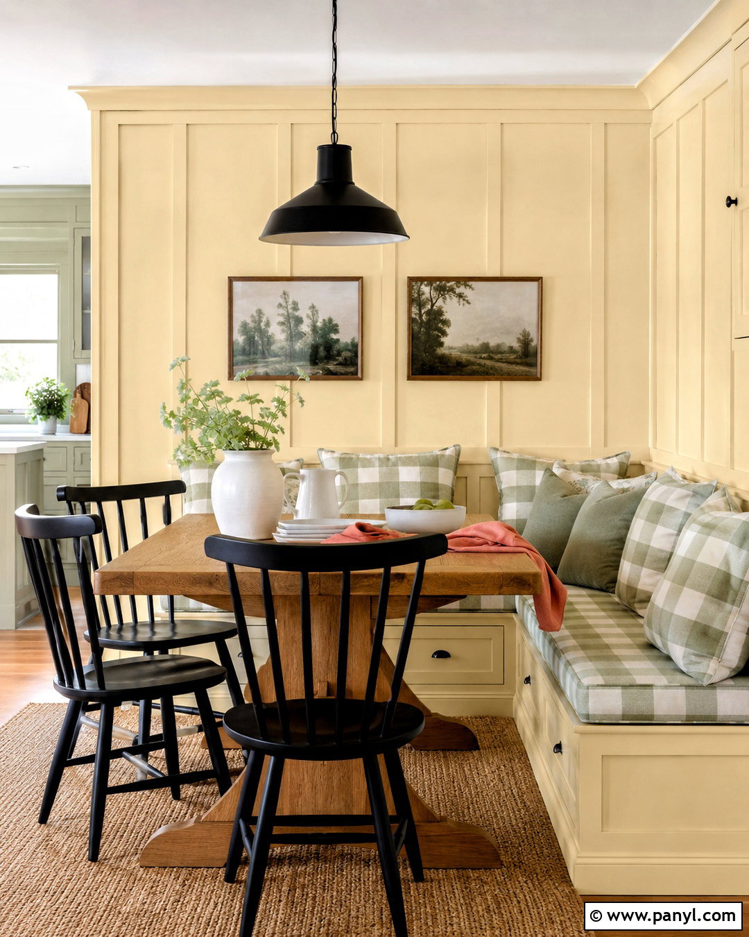 Sherwin-Williams Butter Up Dining Nook - 20 butter yellow paint colors