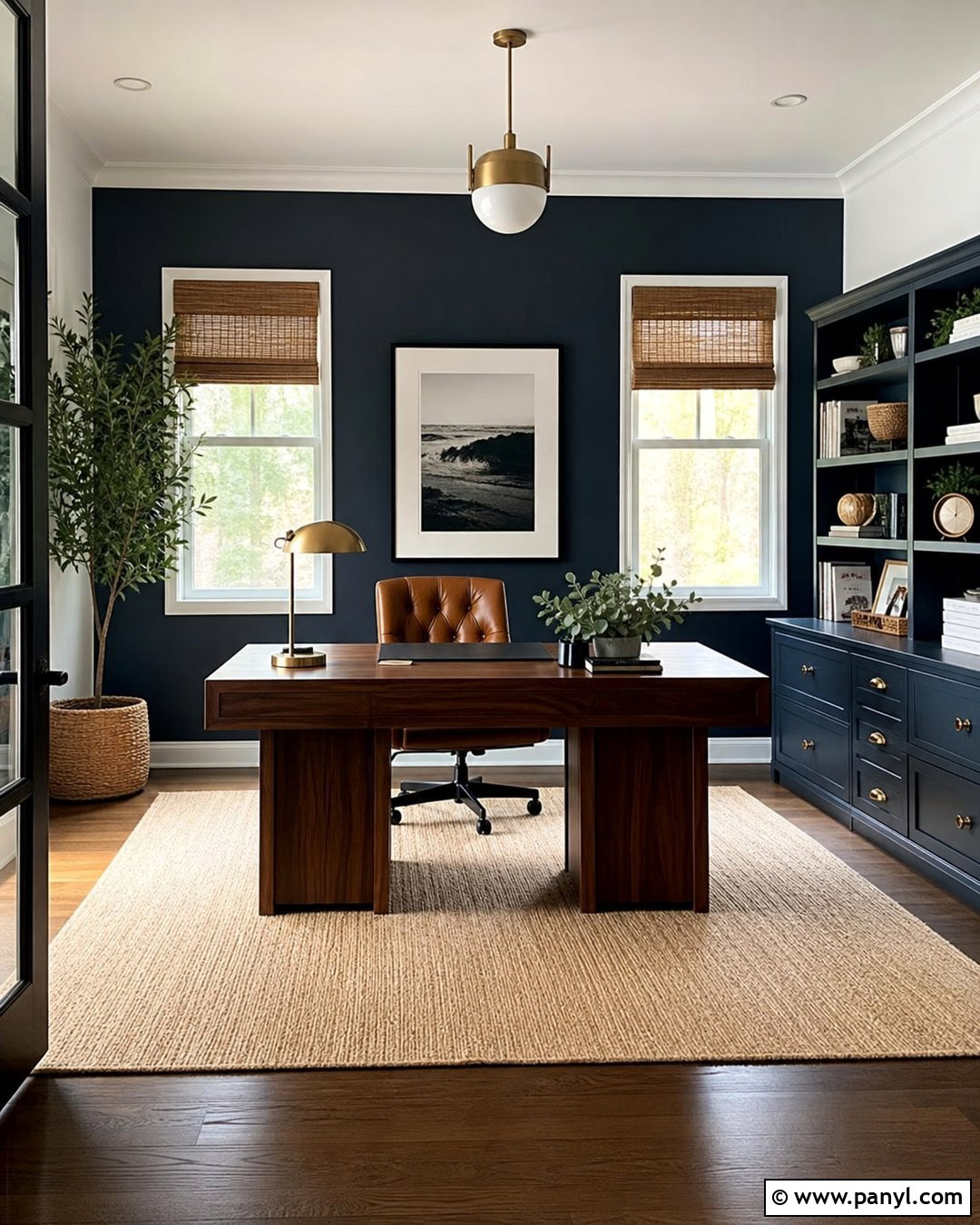 Sherwin Williams Charcoal Blue Home Office Accent Wall - 20 Navy Accent Wall Sherwin Williams Ideas