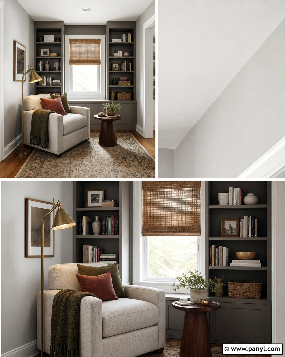 Sherwin-Williams City Loft Reading Nook Walls - 25 Best Neutral White Paint For Walls