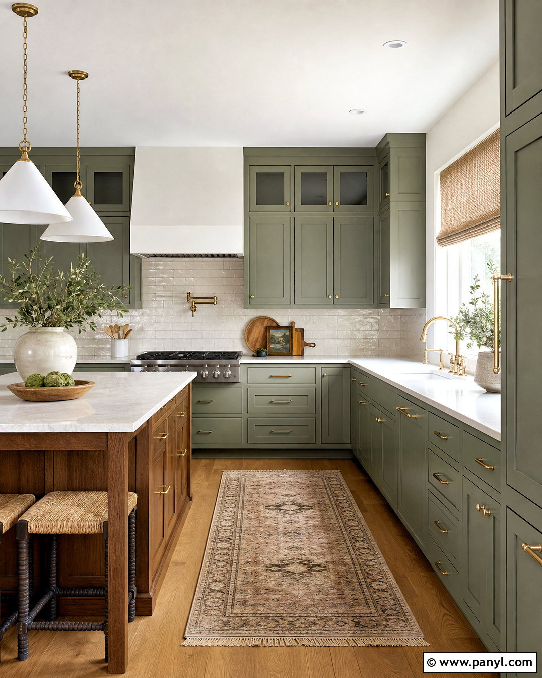 Sherwin-Williams Clary Sage Green Kitchen - 20 green paint colors