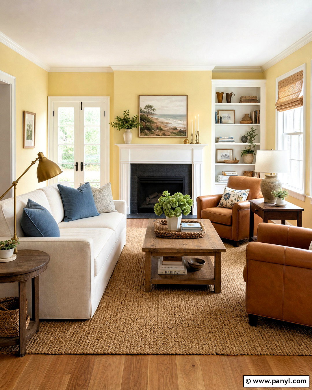 Sherwin-Williams Convivial Yellow Living Room - 20 warm yellow paint colors