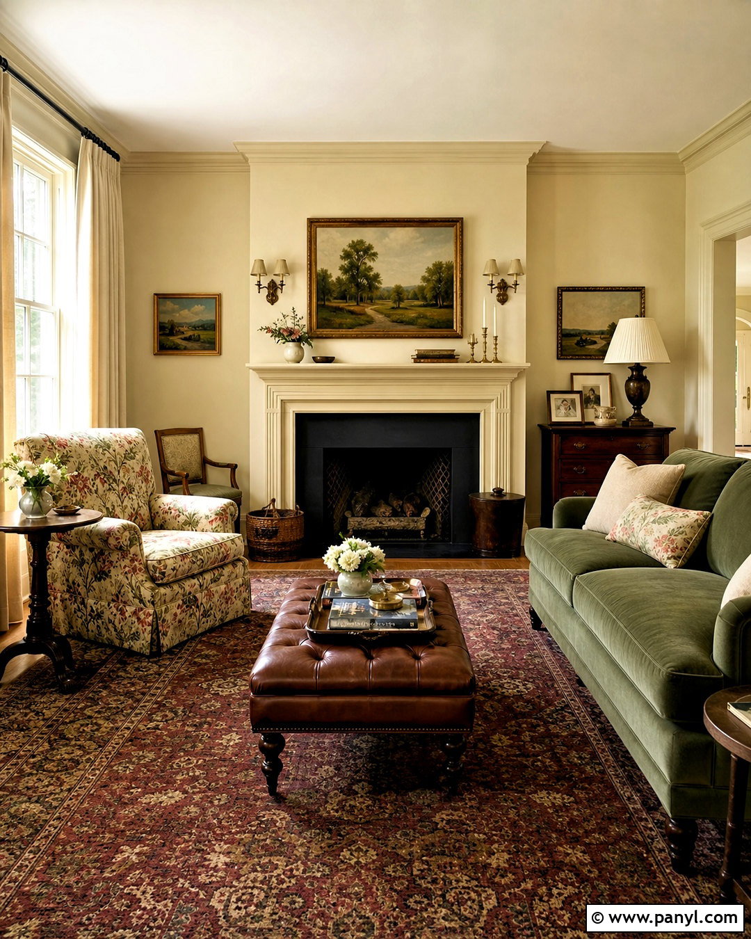 Sherwin-Williams Creamy Living Room - 20 off white paint colors living room ideas