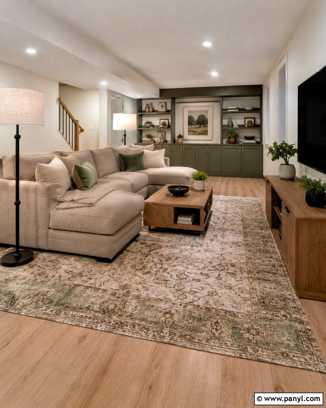 Sherwin Williams Creamy Walls In a Finished Basement - 35 sherwin williams creamy walls