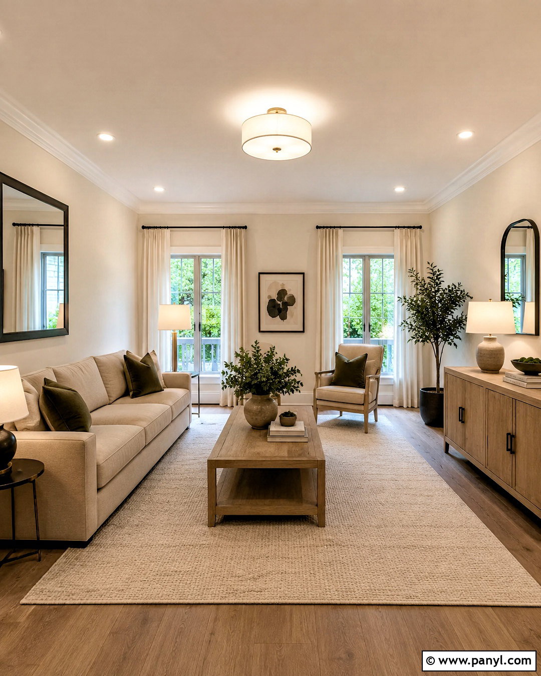 Sherwin Williams Creamy Walls In a Low-Light Room - 35 sherwin williams creamy walls