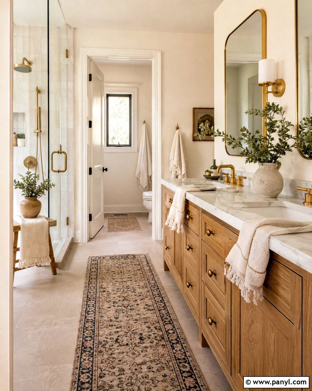 Sherwin Williams Creamy Walls With Marble Bathroom Finishes - 35 sherwin williams creamy walls