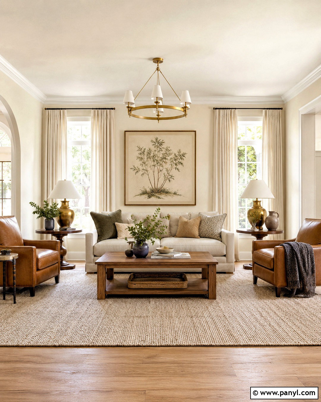 Sherwin Williams Creamy Walls With Oak Furniture - 35 sherwin williams creamy walls