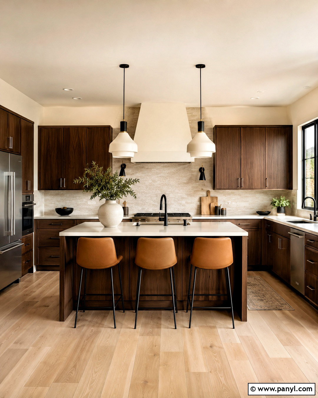 Sherwin Williams Creamy Walls With Walnut Cabinets - 35 sherwin williams creamy walls
