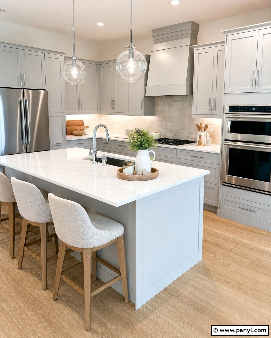Sherwin-Williams Crushed Ice Kitchen Cabinets - 25 Light Grey Kitchen Cabinets Paint Colors