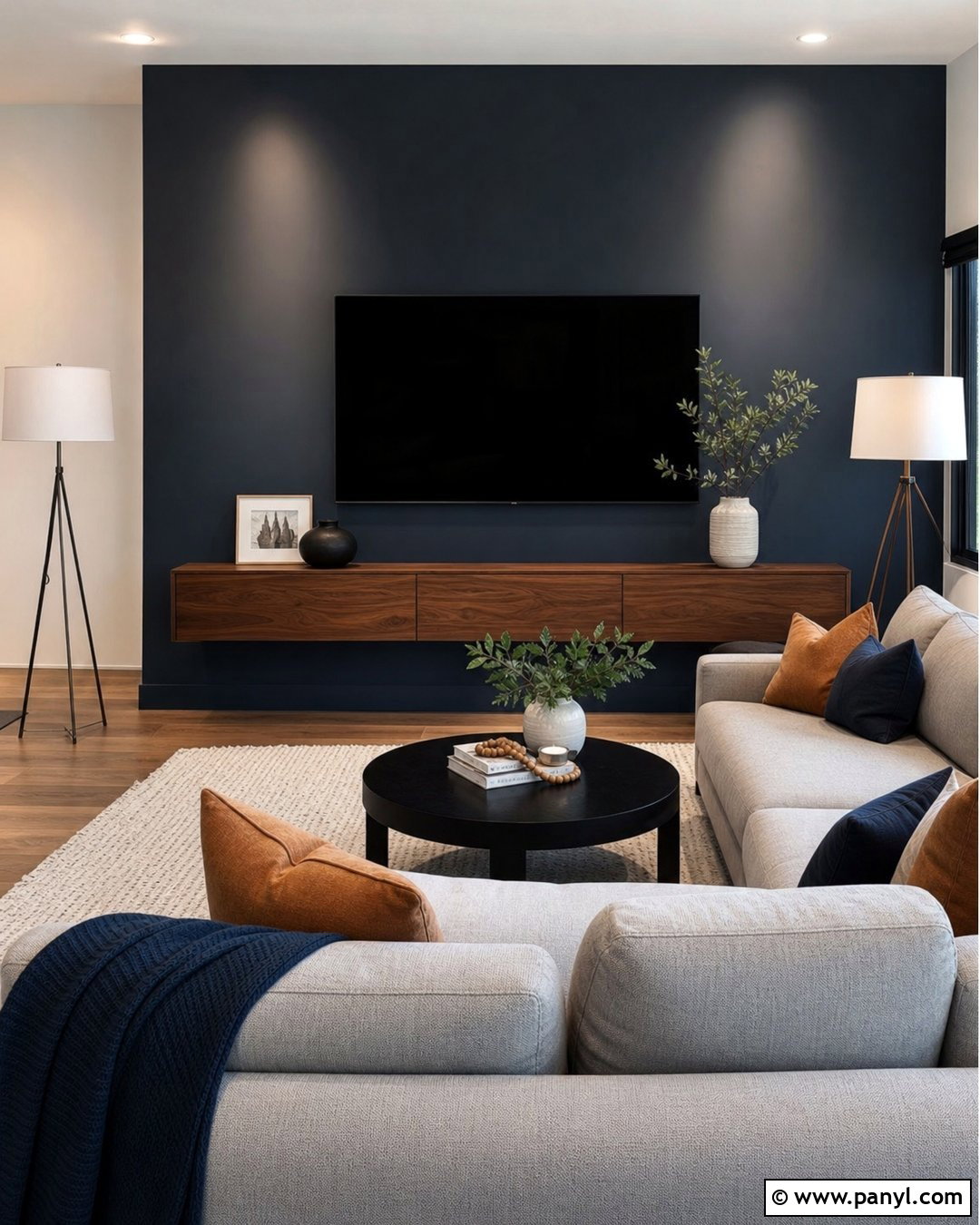 Sherwin Williams Cyberspace Media Room Accent Wall - 20 Navy Accent Wall Sherwin Williams Ideas