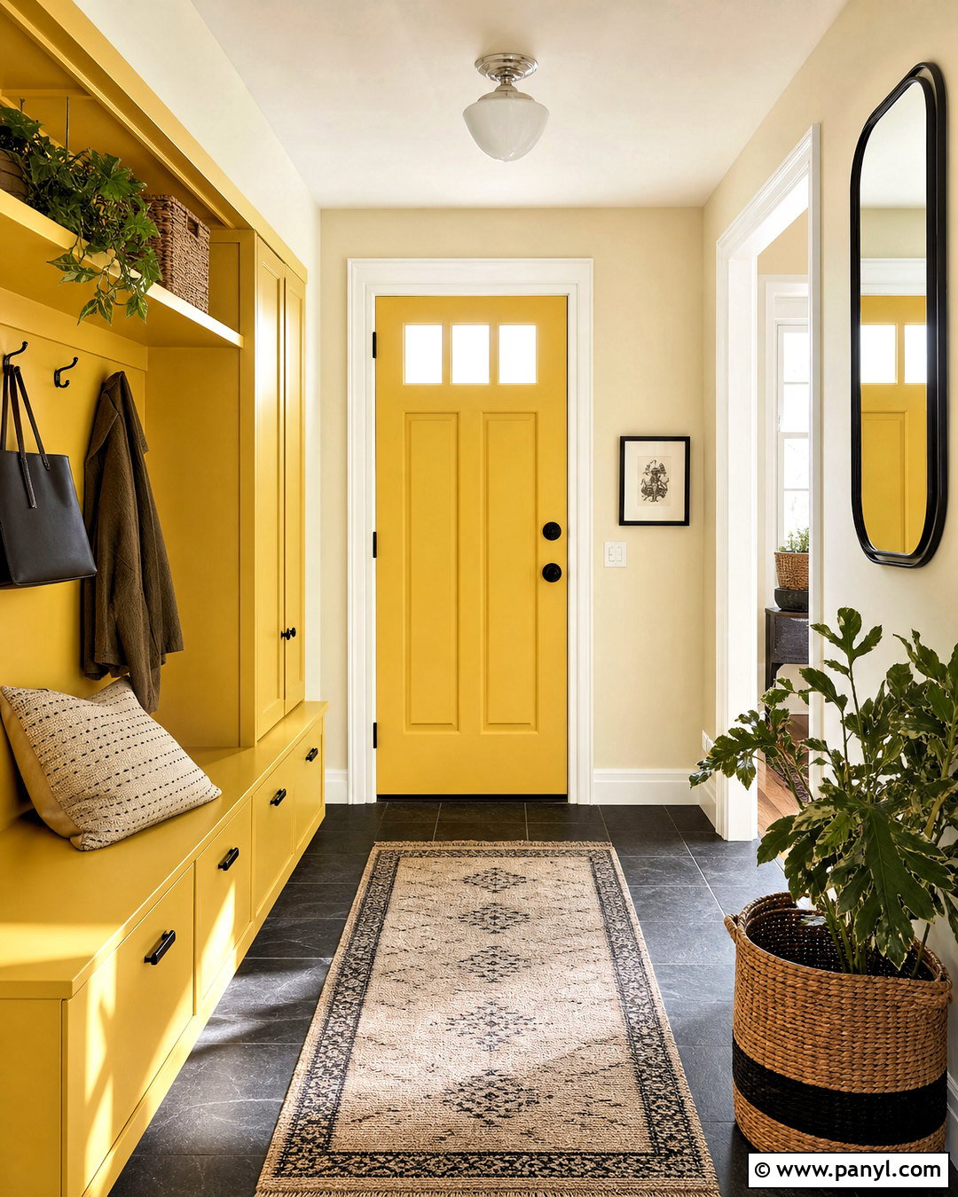 Sherwin-Williams Decisive Yellow Entryway - 20 warm yellow paint colors