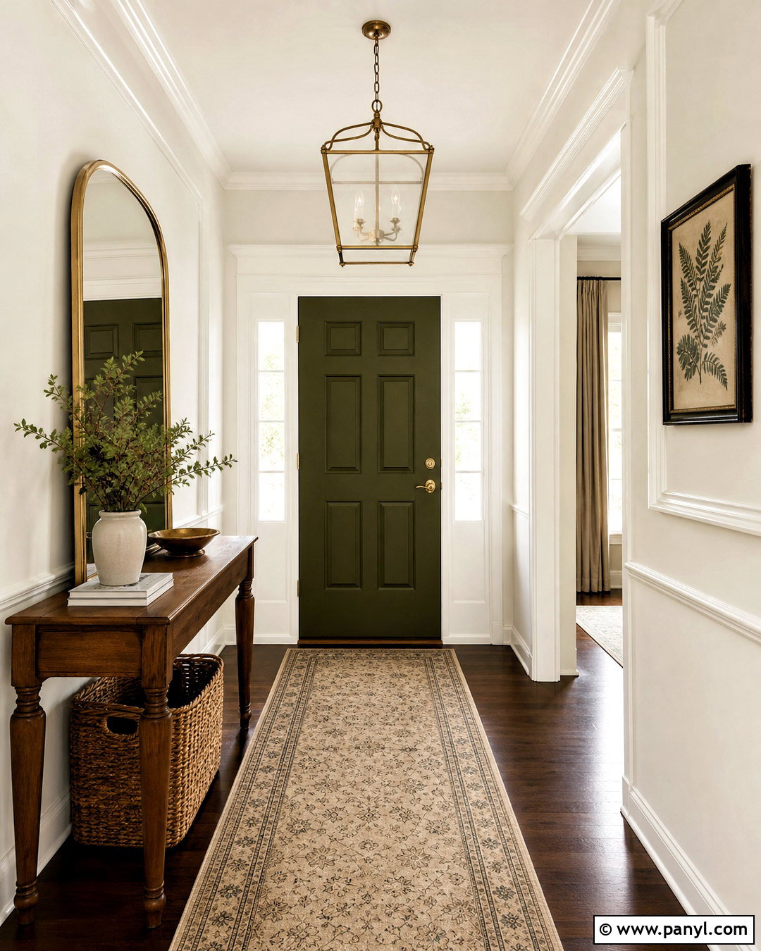 Sherwin-Williams Dover White Entryway - 20 incredible white sherwin williams ideas