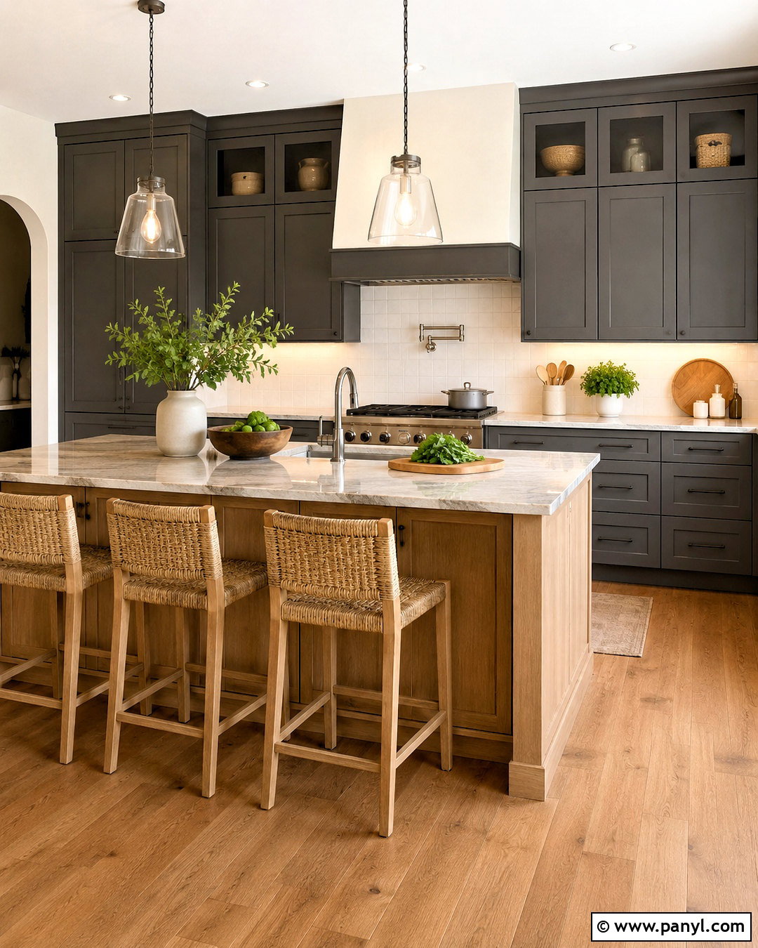 Sherwin-Williams Dovetail Dark Gray Kitchen Cabinets - 20 dark gray paint colors