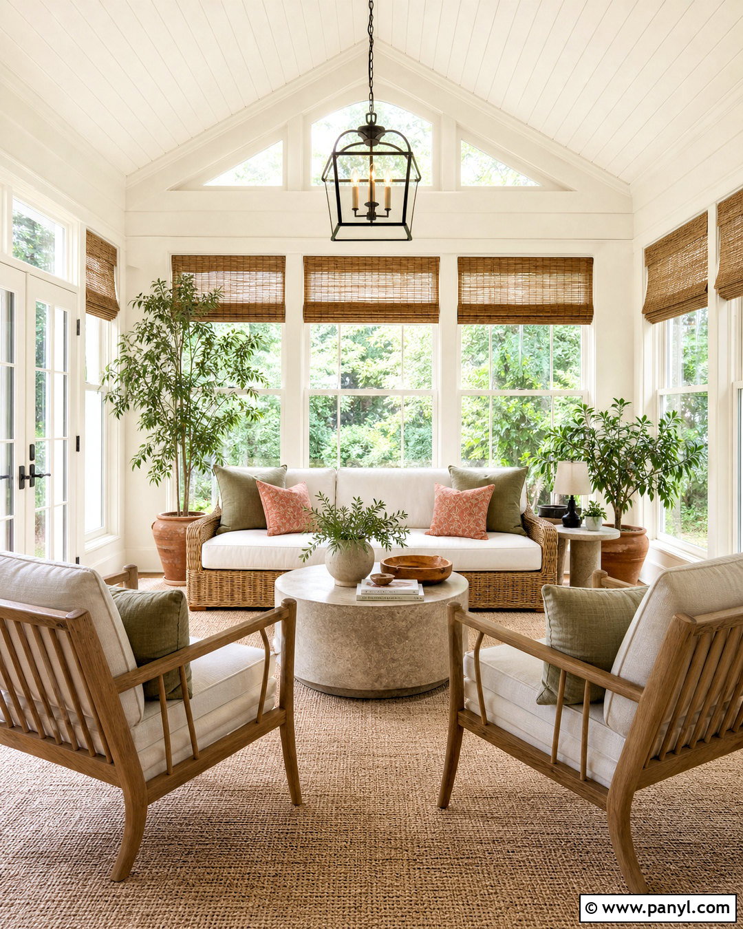 Sherwin-Williams Egret White Sunroom - 20 incredible white sherwin williams ideas