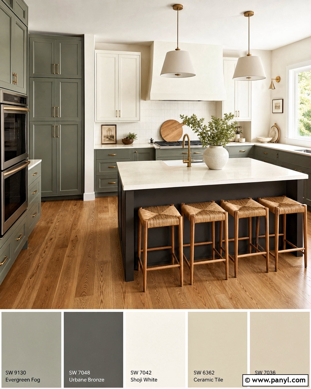 Sherwin Williams Evergreen Fog Kitchen Palette - 20 sherwin williams color palette ideas