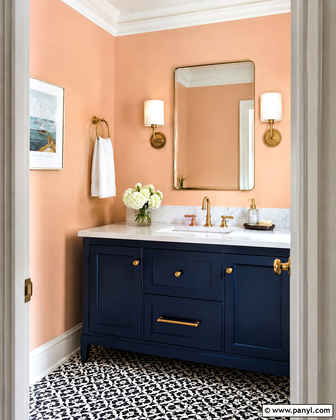 Sherwin-Williams Flattering Peach SW 6638 - 20 light orange paint colors