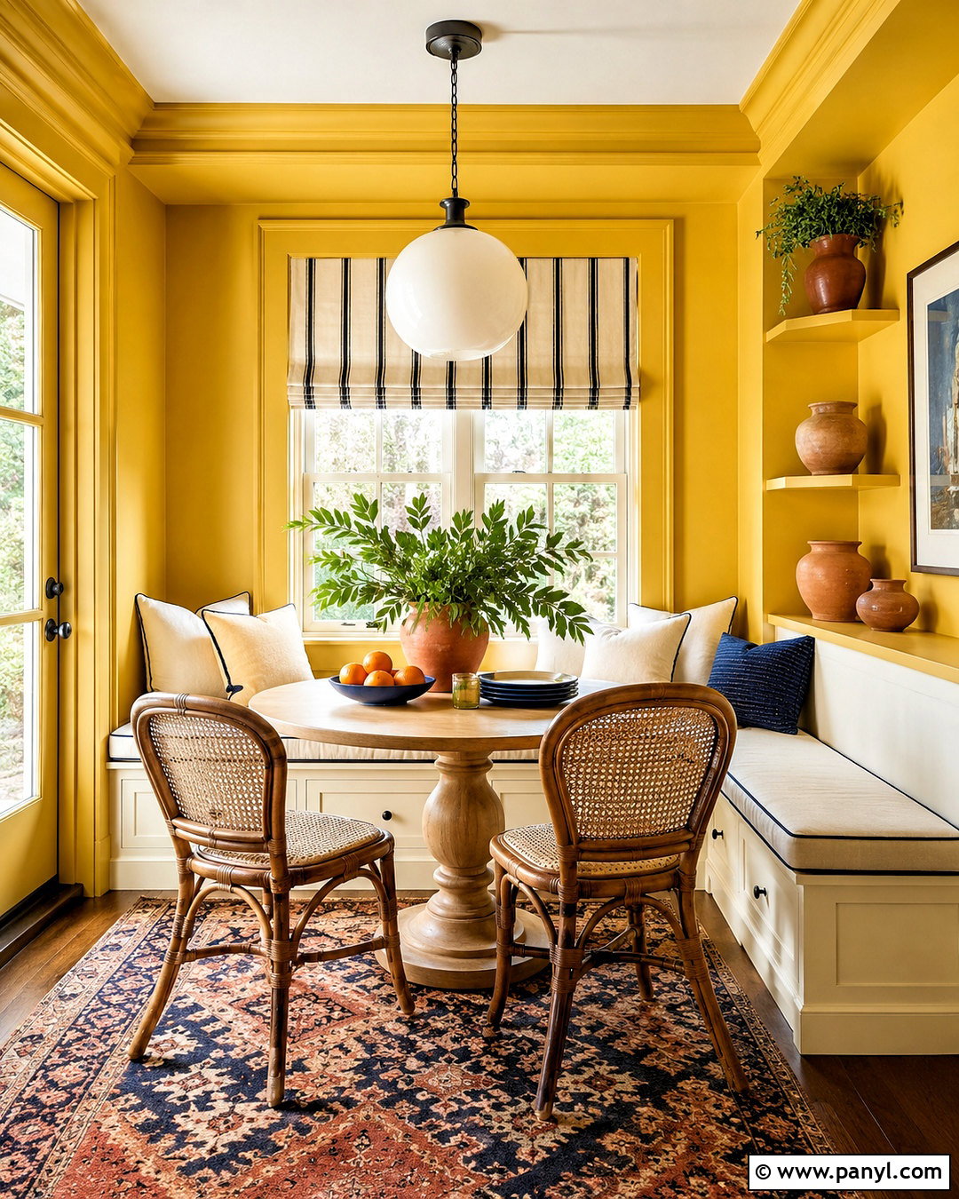 Sherwin-Williams Gambol Gold Breakfast Nook - 20 butter yellow paint colors