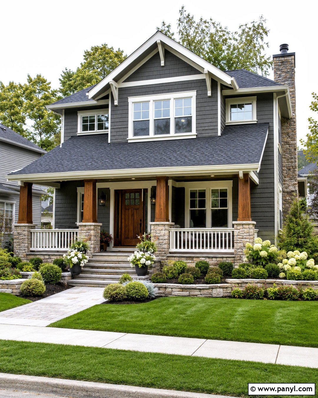 Sherwin-Williams Gauntlet Gray Dark Gray Exterior - 20 dark gray paint colors