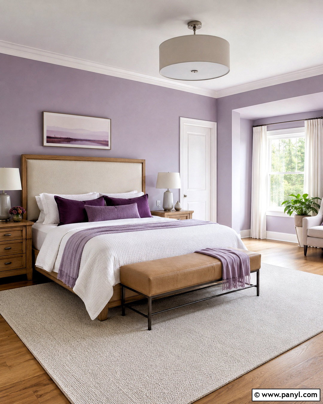 Sherwin-Williams Grape Mist SW 6548 - 20 best purple bedroom paint colors
