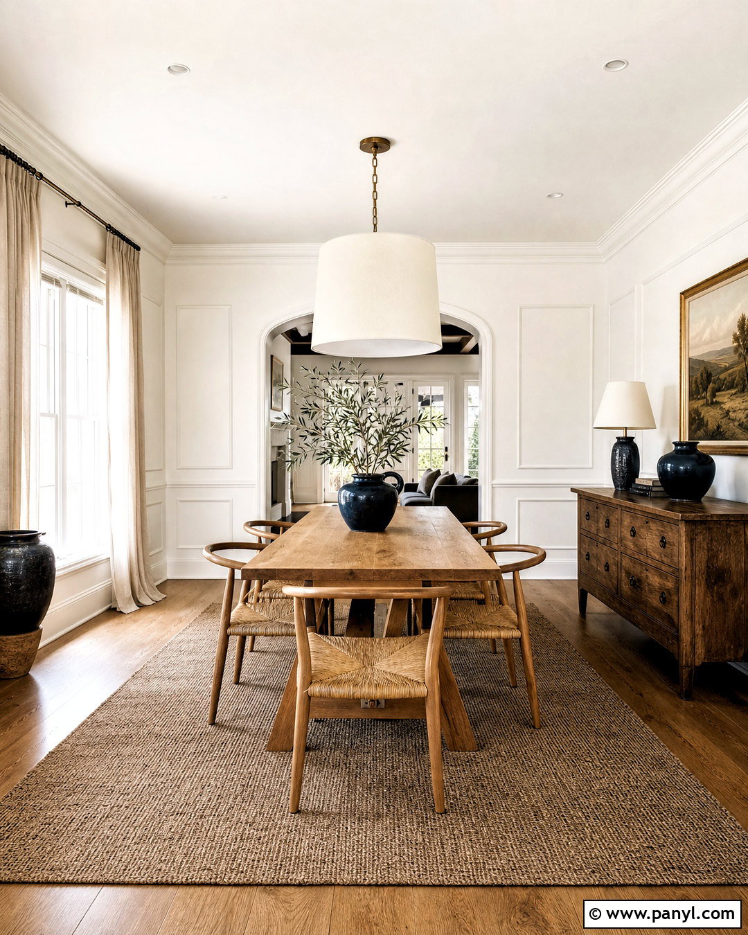 Sherwin-Williams Greek Villa Dining Room - 20 incredible white sherwin williams ideas