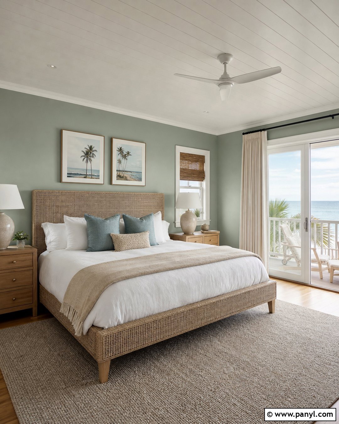 Sherwin-Williams Halcyon Green Bedroom - 20 Beach House Green Sherwin Williams Ideas