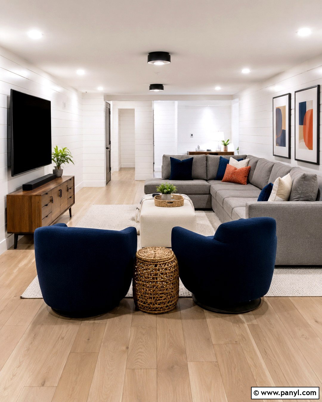 Sherwin-Williams High Reflective White Shiplap Basement - 20 Best White For Shiplap Walls