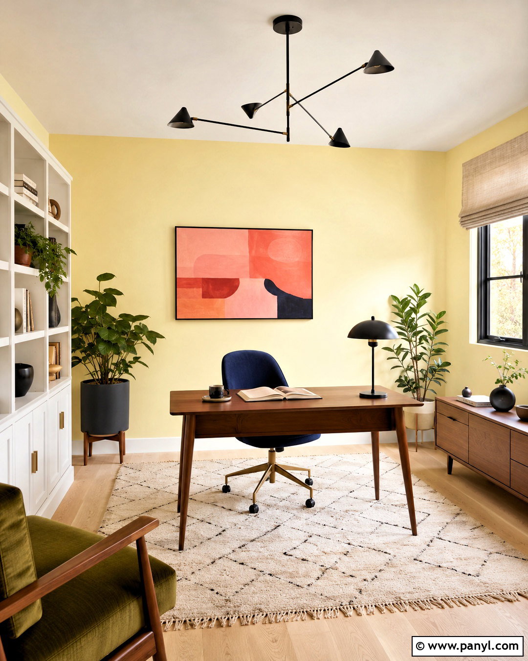 Sherwin-Williams Icy Lemonade Home Office - 20 butter yellow paint colors