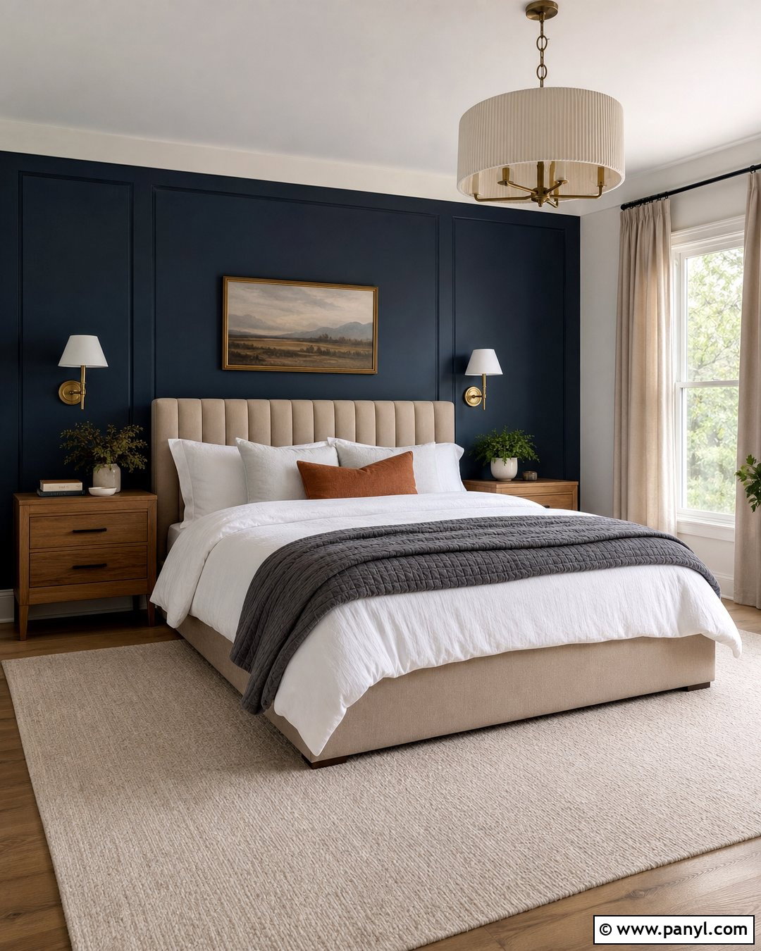 Sherwin Williams In The Navy Bedroom Accent Wall - 20 Navy Accent Wall Sherwin Williams Ideas