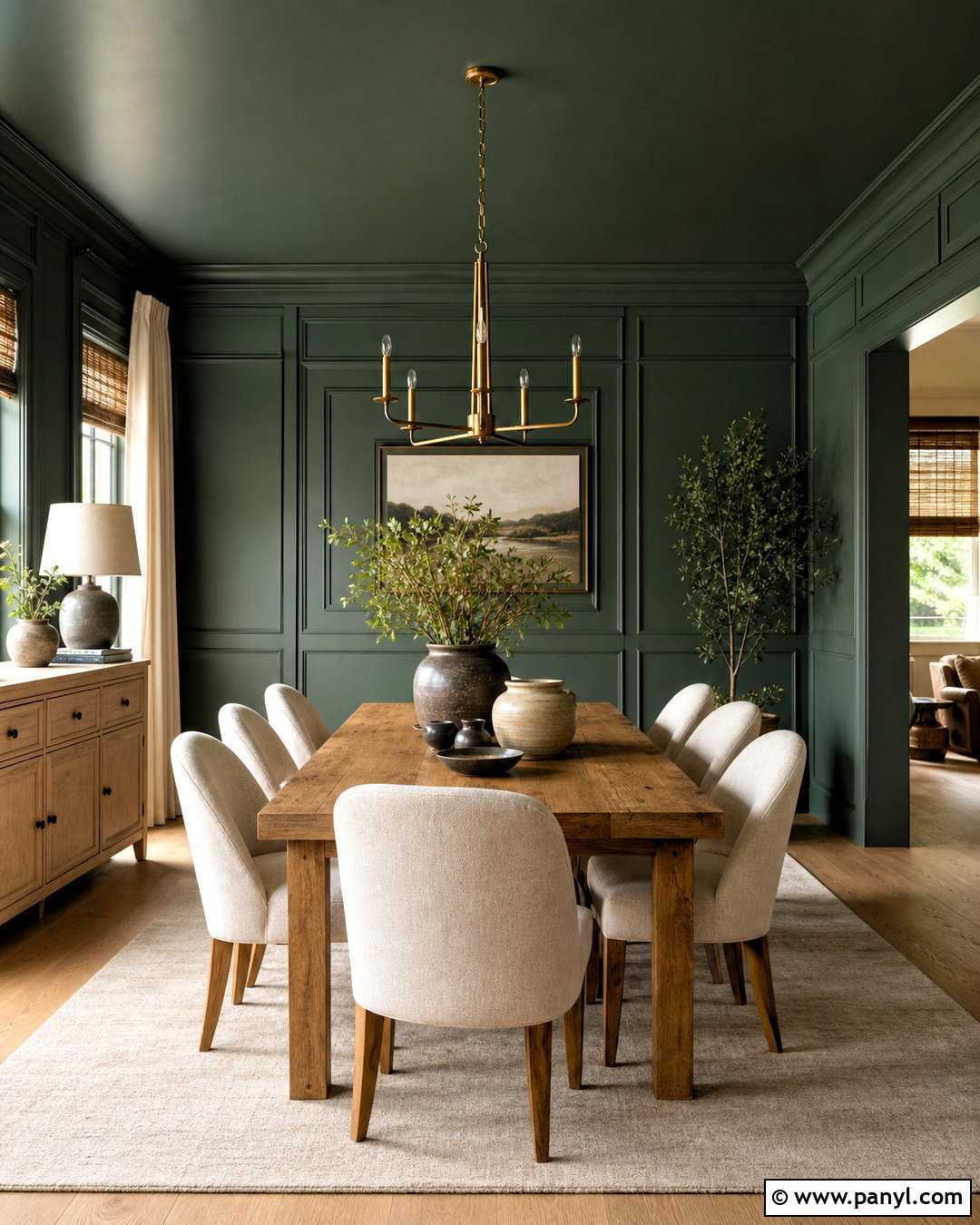 Sherwin-Williams Jasper Dining Room - 20 moody green paint colors