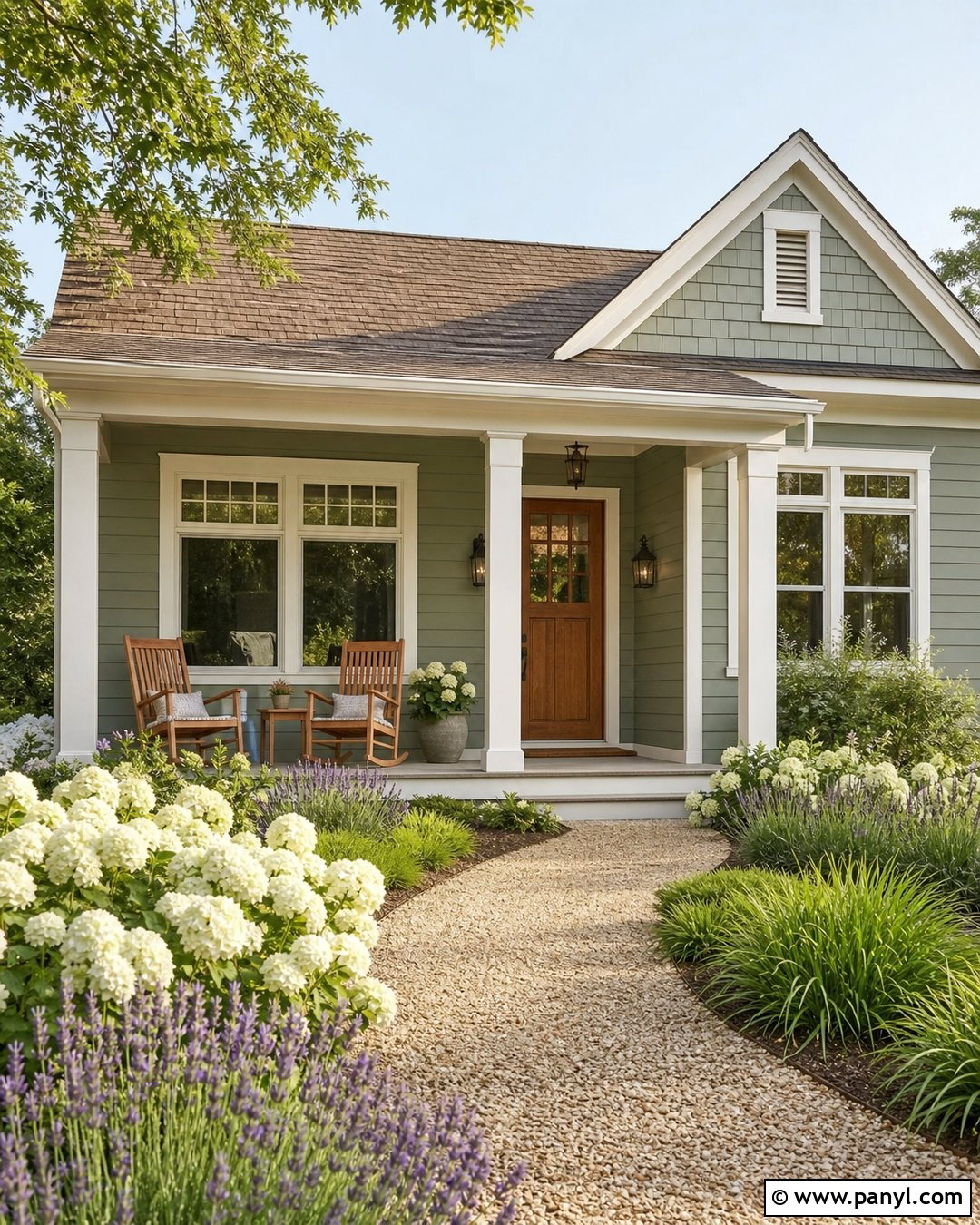 Sherwin-Williams Koi Pond Green Cottage Exterior - 20 Beach House Green Sherwin Williams Ideas