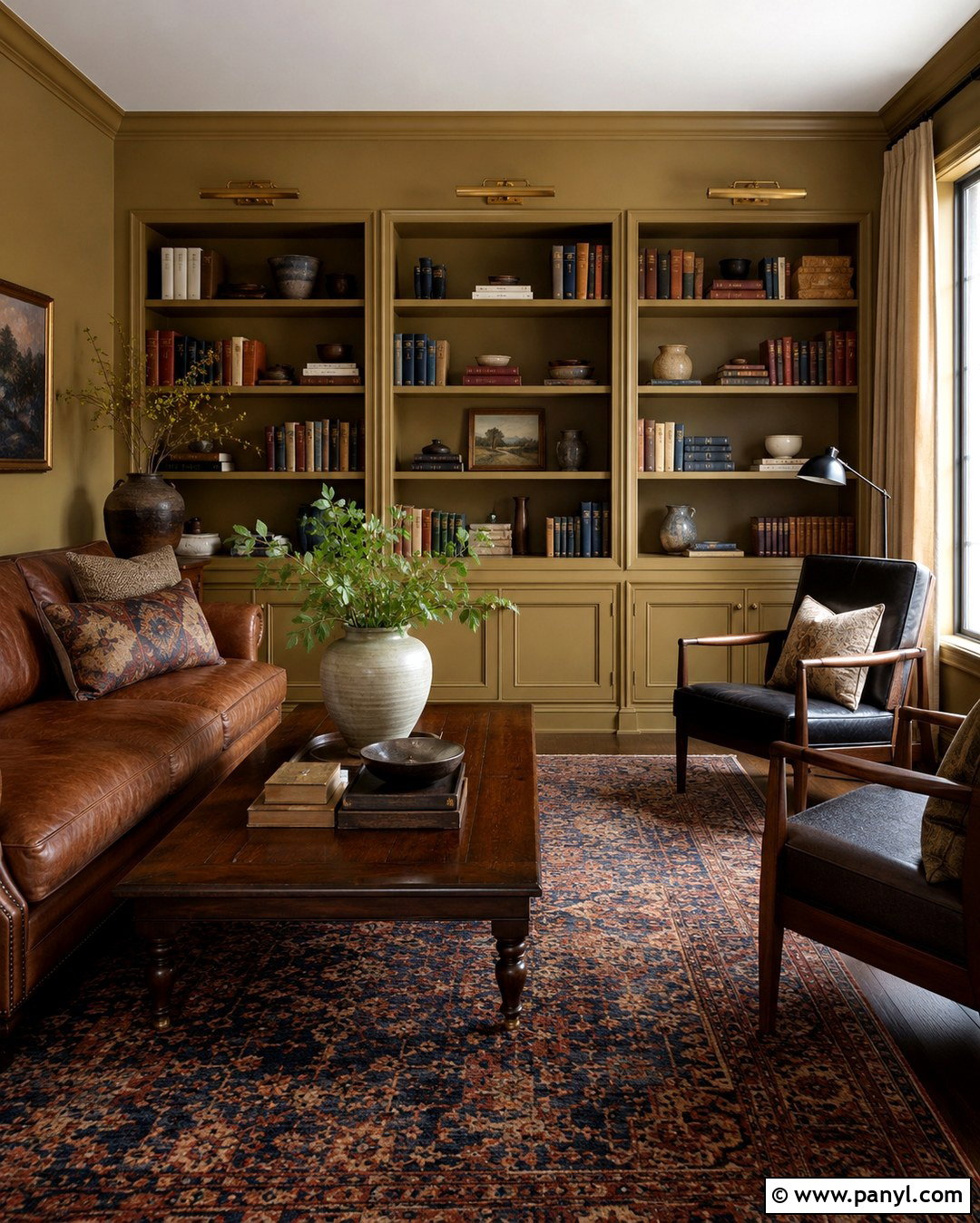 Sherwin-Williams Mannered Gold Library - 20 Dark Gold Paint Colors For Walls