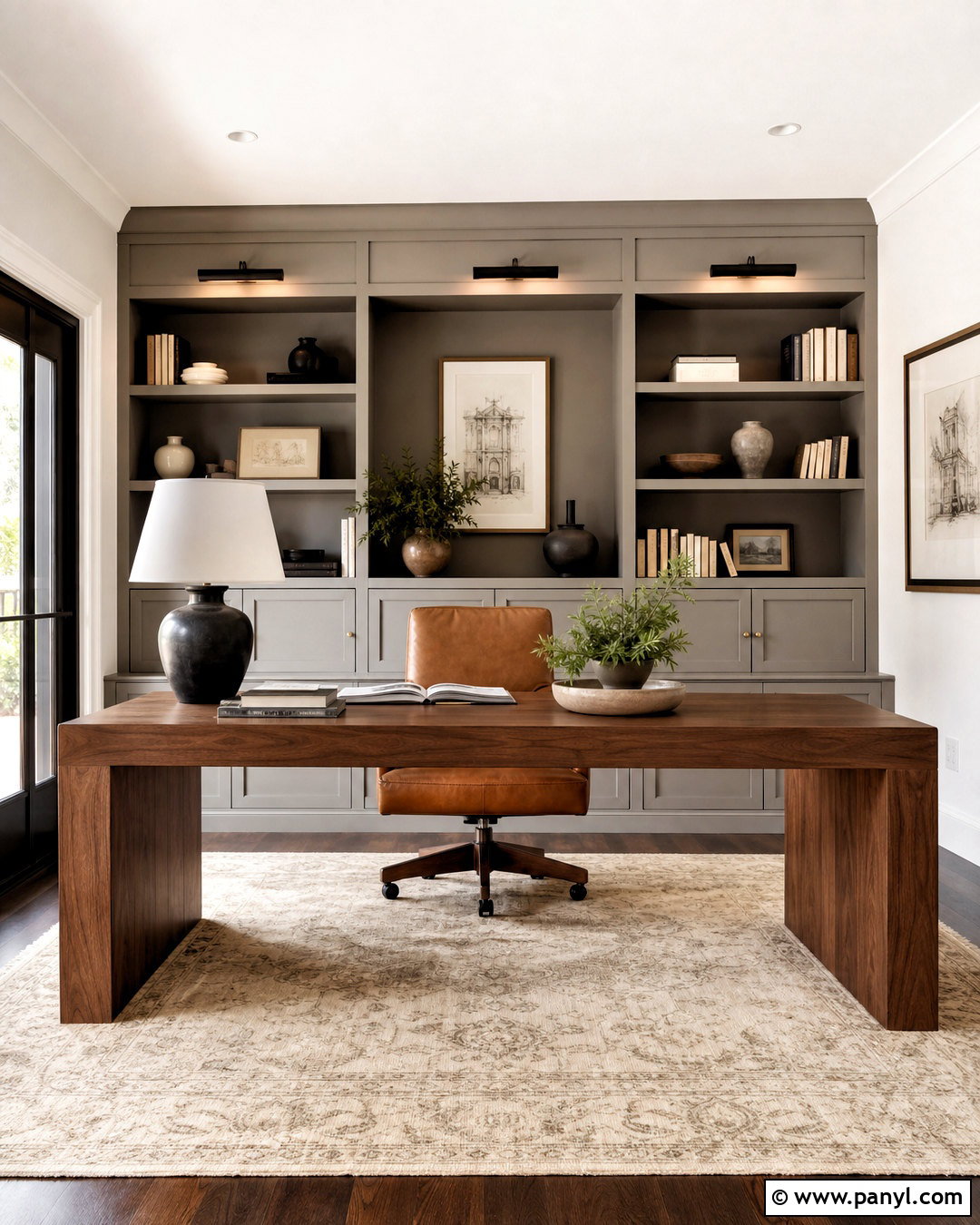 Sherwin-Williams Mega Greige Home Office - 20 greige sherwin williams ideas