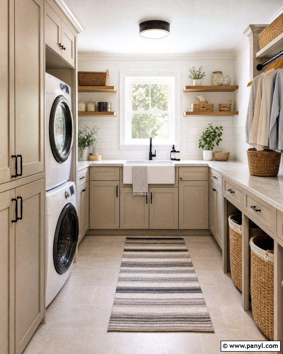 Sherwin-Williams Mindful Gray Laundry Room - 20 greige sherwin williams ideas