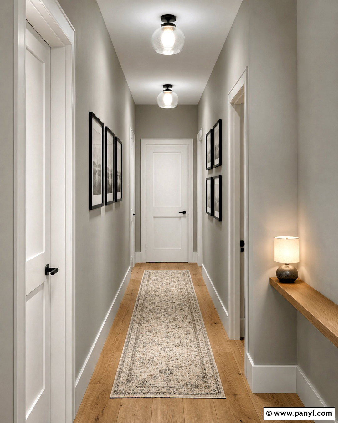 Sherwin-Williams Modern Gray Hallway - 20 modern gray sherwin williams ideas