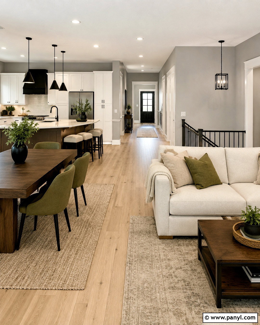 Sherwin-Williams Modern Gray Open Floor Plan - 20 modern gray sherwin williams ideas