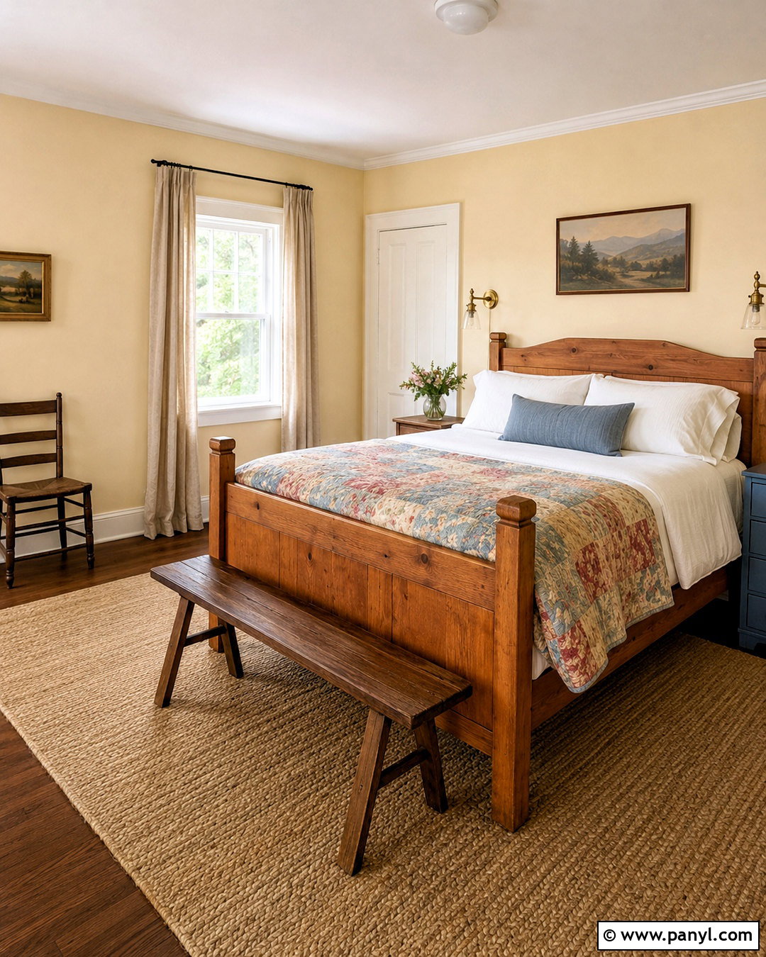 Sherwin-Williams Napery Guest Bedroom - 20 butter yellow paint colors