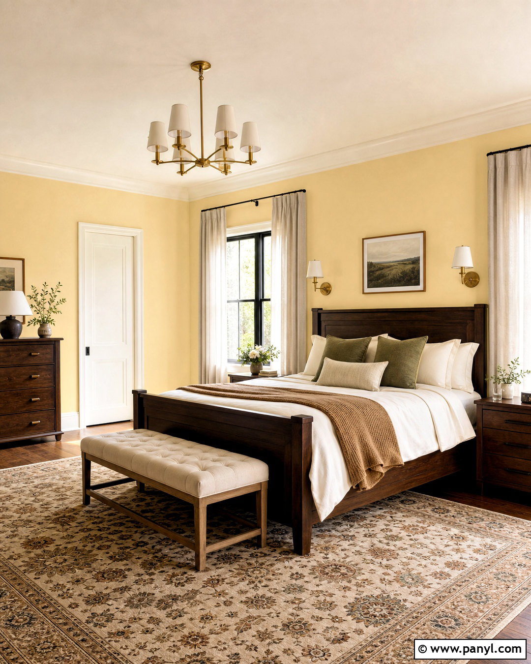 Sherwin-Williams Napery Soft Yellow Paint Color - 20 soft yellow paint colors