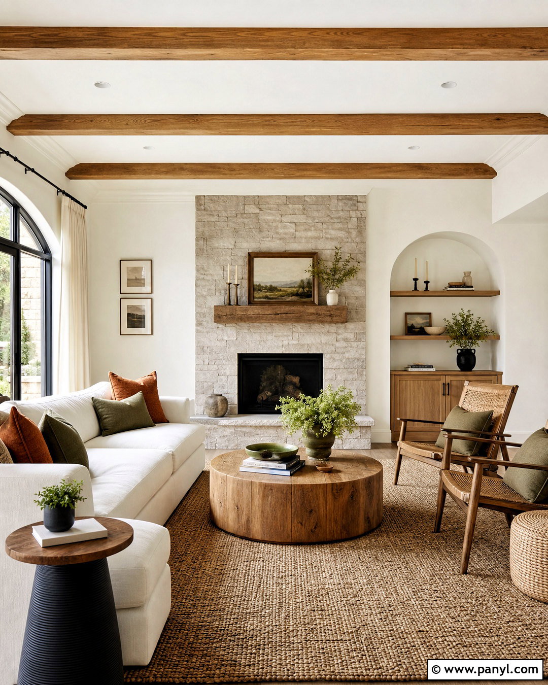 Sherwin-Williams Natural Choice Living Room - 20 incredible white sherwin williams ideas