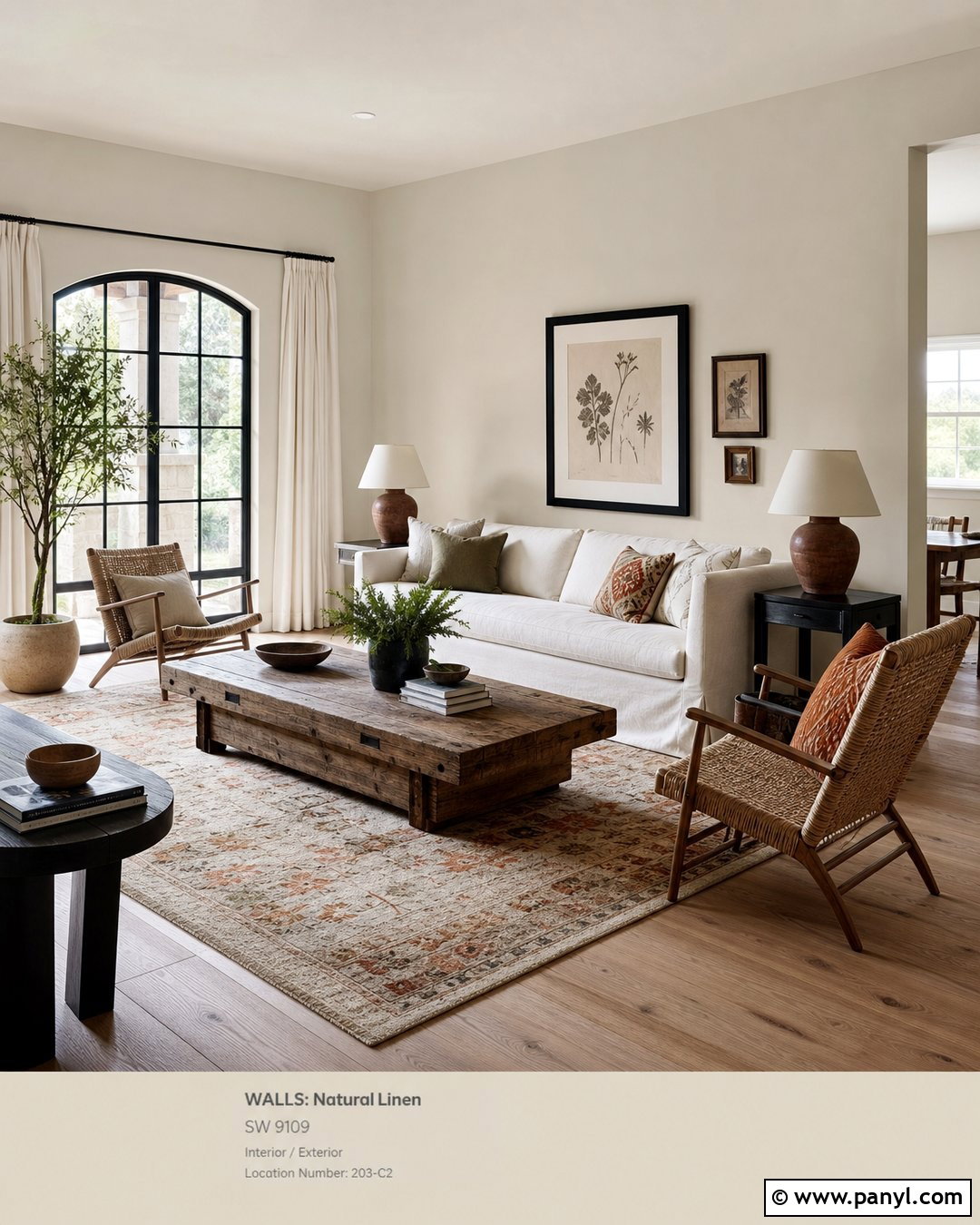 Sherwin-Williams Natural Linen Neutral Wall Paint - 30 neutral wall paint colors