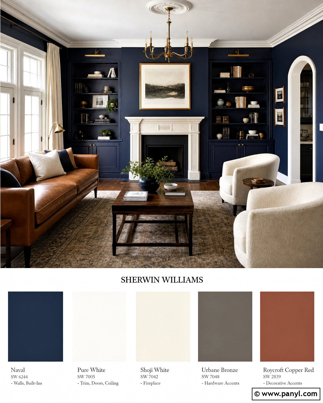 Sherwin Williams Naval Living Room Palette - 20 sherwin williams color palette ideas