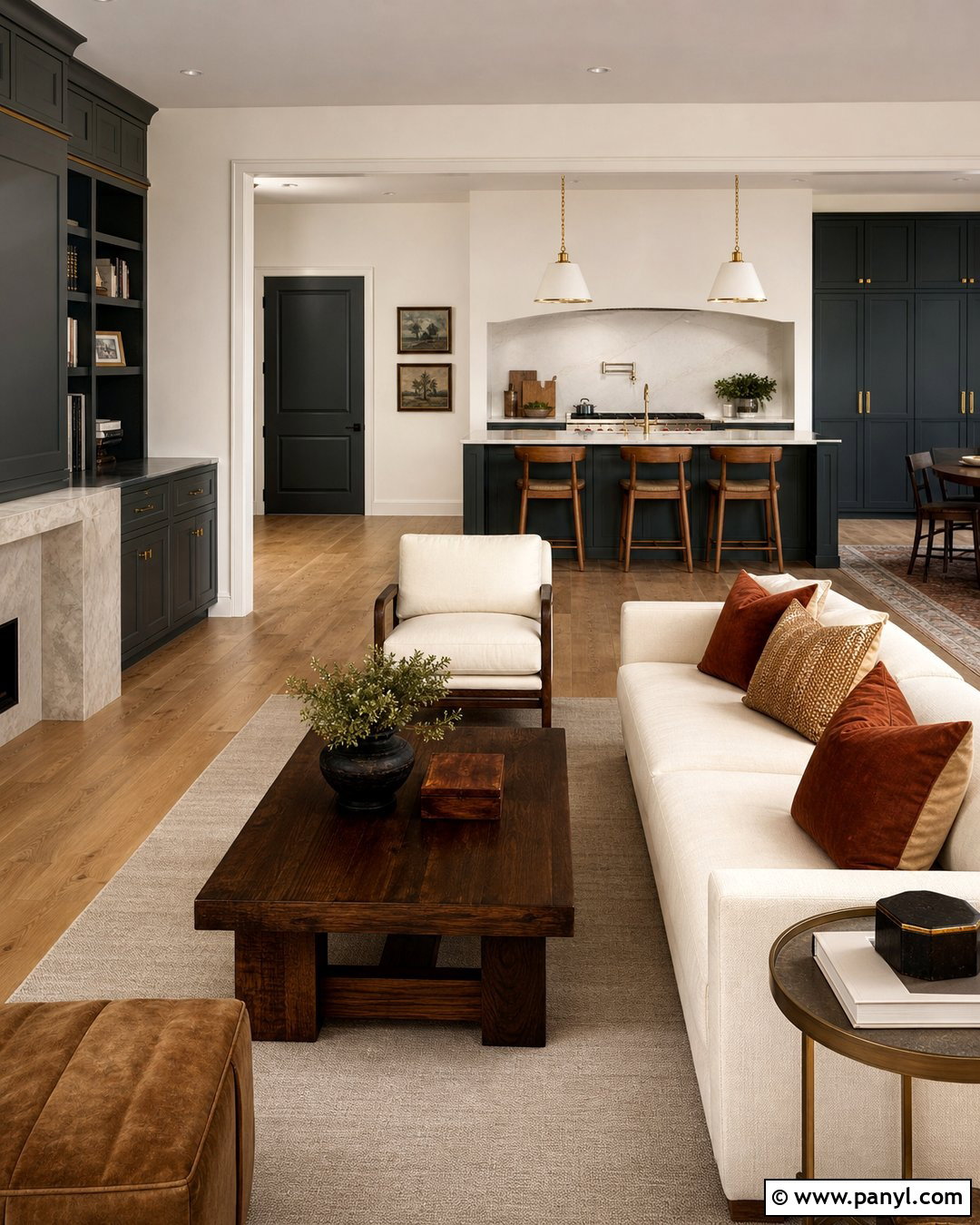 Sherwin-Williams Night Owl And Reserved White - 30 sherwin williams night owl ideas