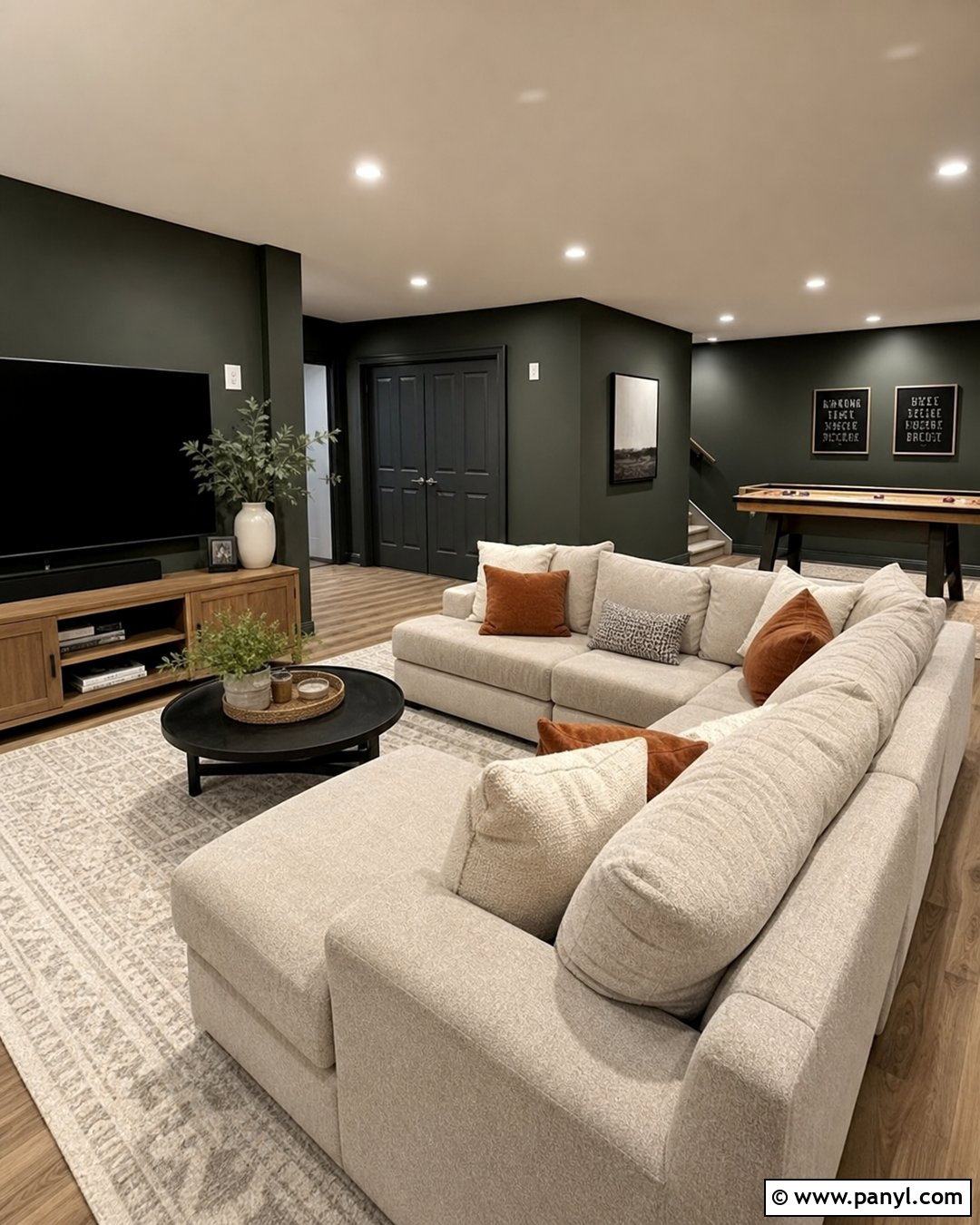 Sherwin-Williams Night Owl Basement - 30 sherwin williams night owl ideas