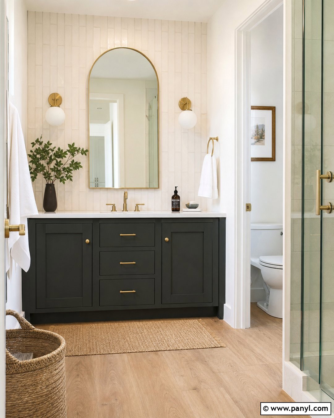Sherwin-Williams Night Owl Bathroom Vanity - 30 sherwin williams night owl ideas