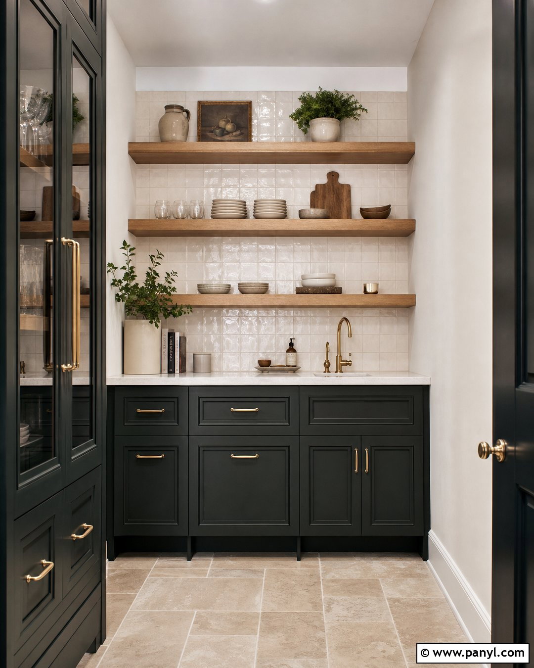 Sherwin-Williams Night Owl Butlers Pantry - 30 sherwin williams night owl ideas