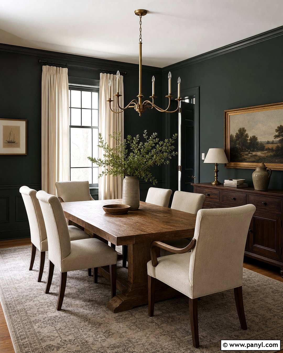 Sherwin-Williams Night Owl Dining Room - 30 sherwin williams night owl ideas
