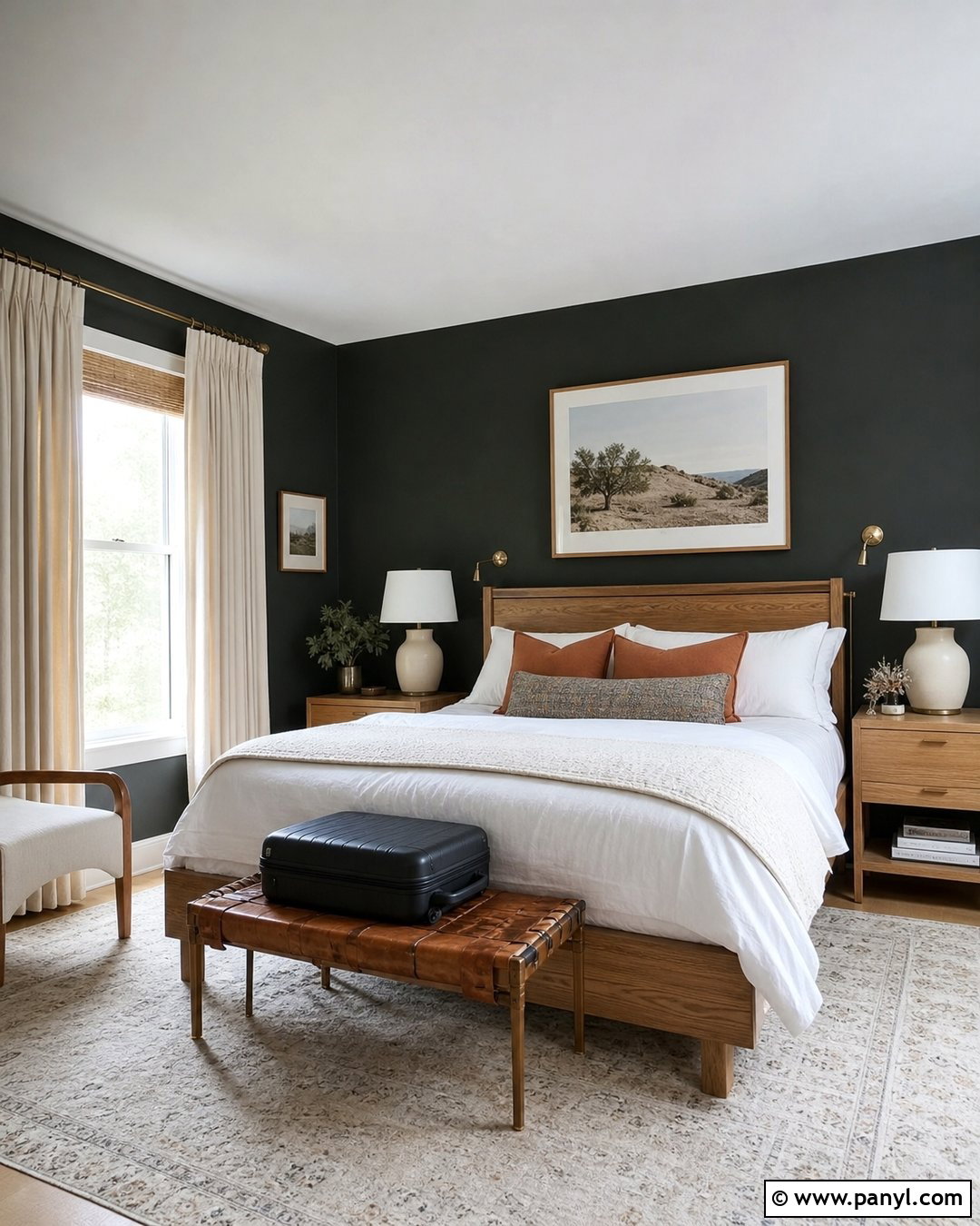 Sherwin-Williams Night Owl Guest Bedroom - 30 sherwin williams night owl ideas